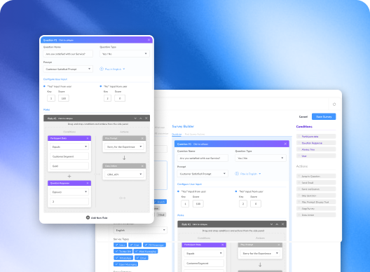 No-code Omnichannel Survey Builder