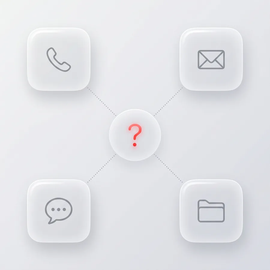 Disconnected channel icons